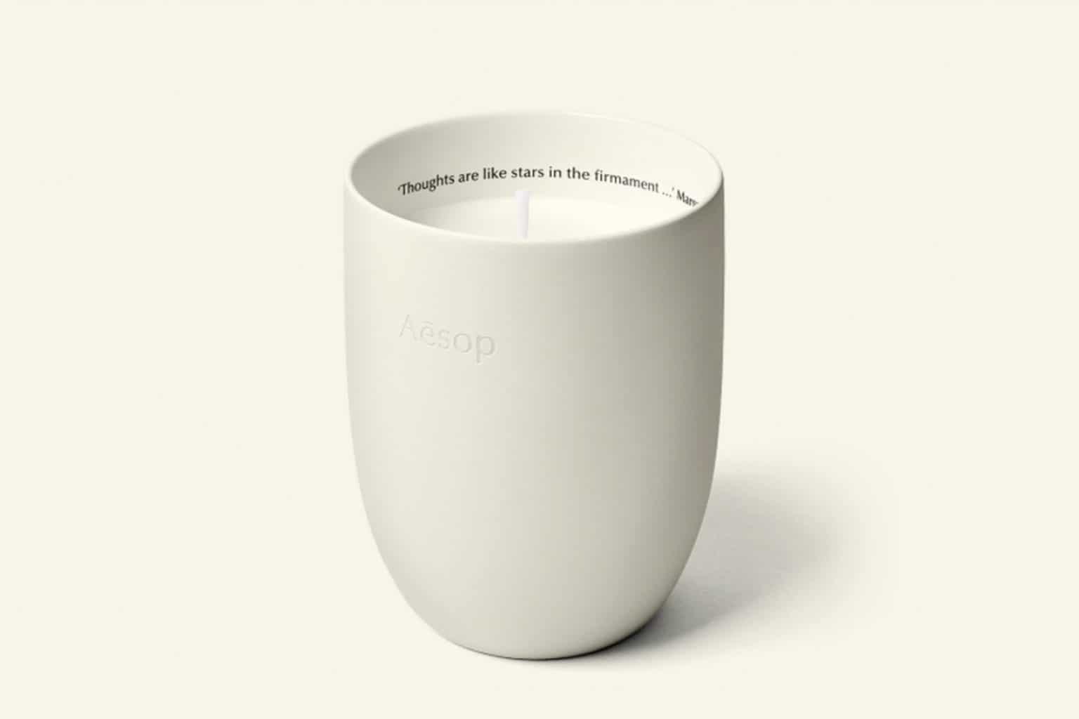 Introducing Aesop candles, the new addition to Aesop's home offering