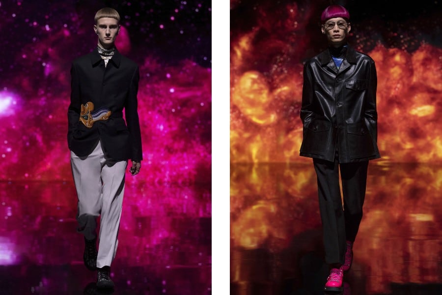 Dior Homme creative director Kim Jones collaborates with Kenny Scharf to  produce hyper-coloured Men's Fall 2021 collection