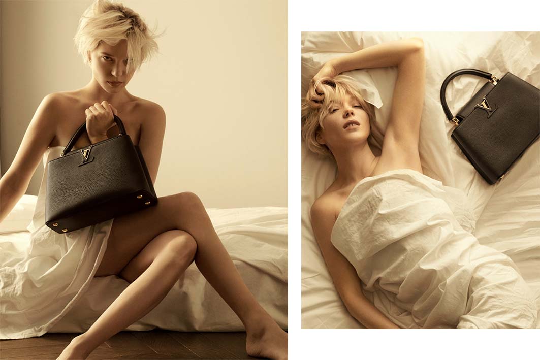 Sensual Lea Seydoux in the new Louis Vuitton campaign