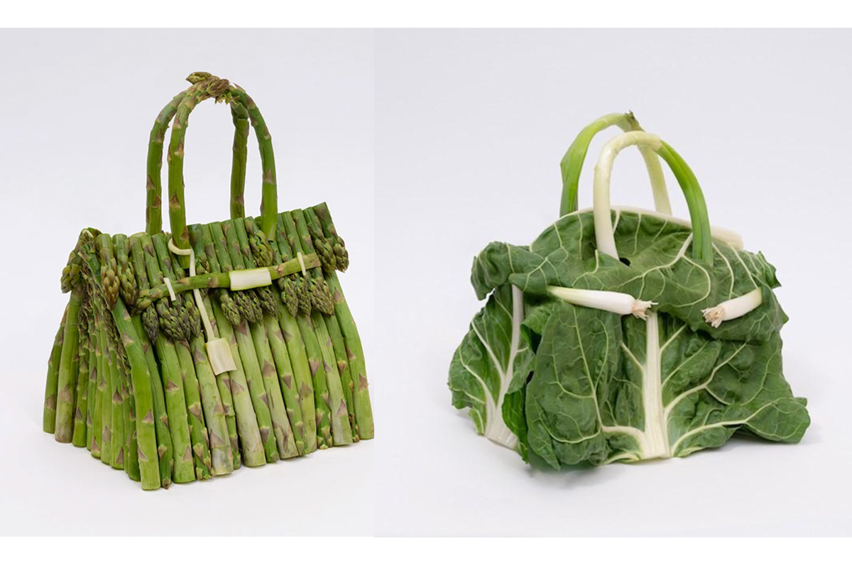 Asparagus, Cucumbers, and Cabbage Leaves Take a Fresh Twist on the Iconic  Hermès Birkin Bag — Colossal