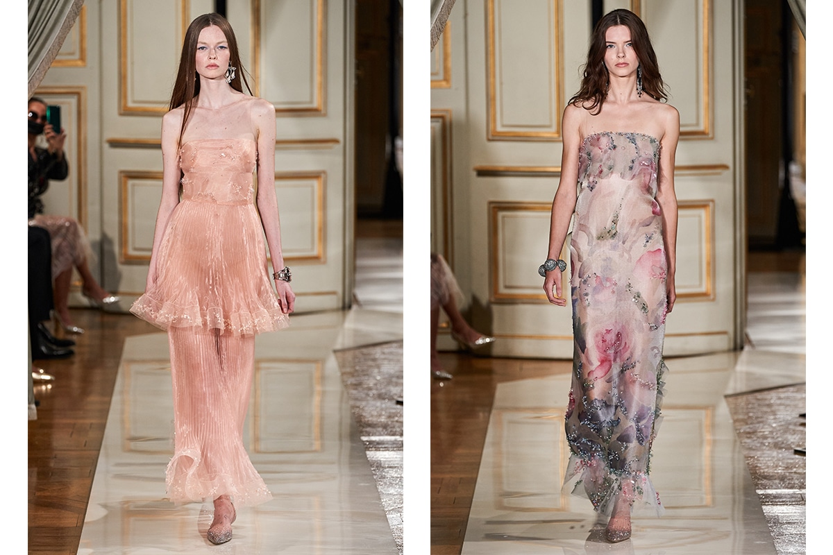 Giorgio Armani Returns to Couture Runway With Iridescent Collection