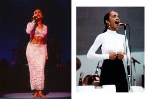 Sade's most iconic outfits from the 90s