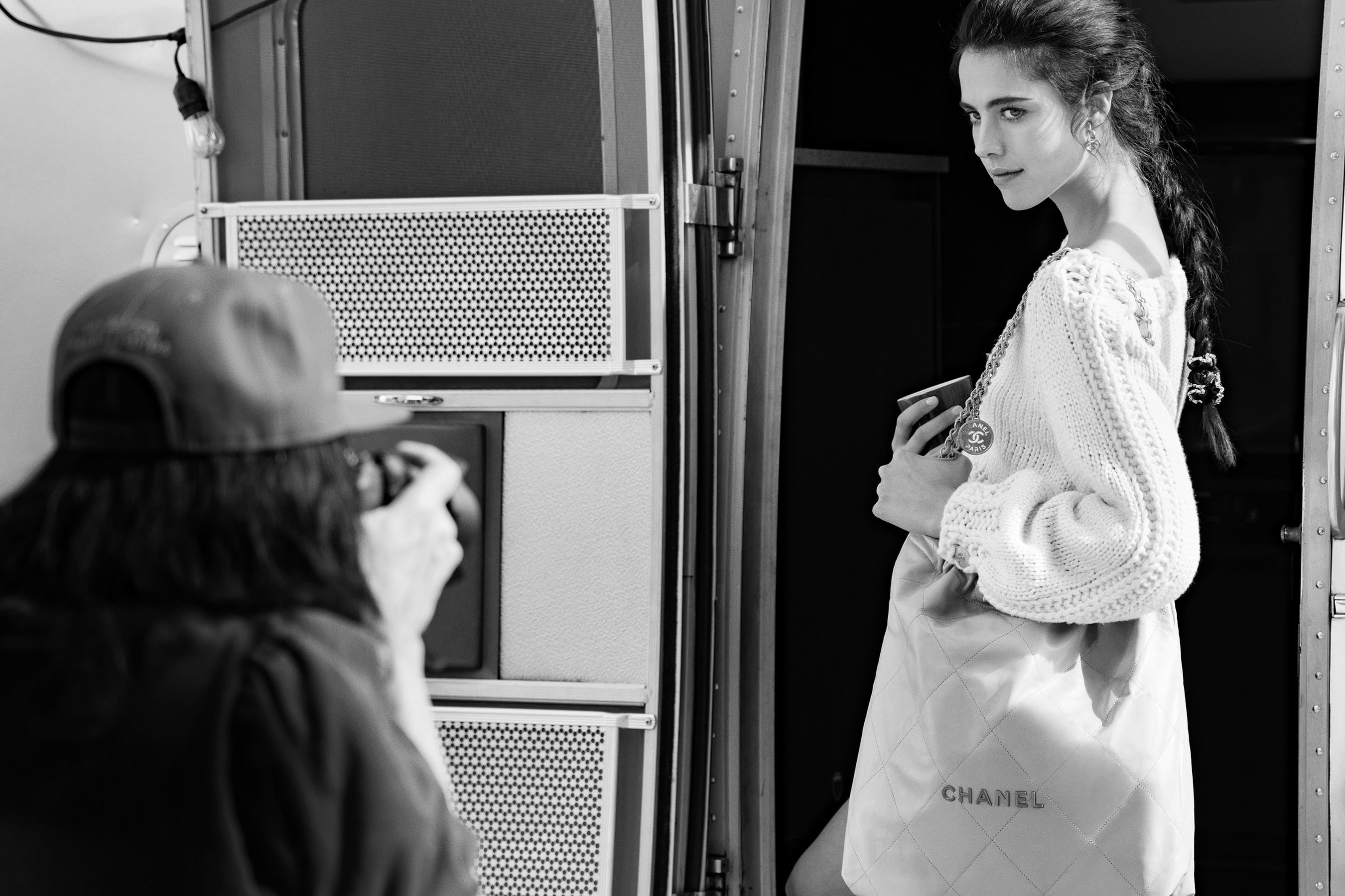 Behind the scenes of the Chanel 22 Bag campaign