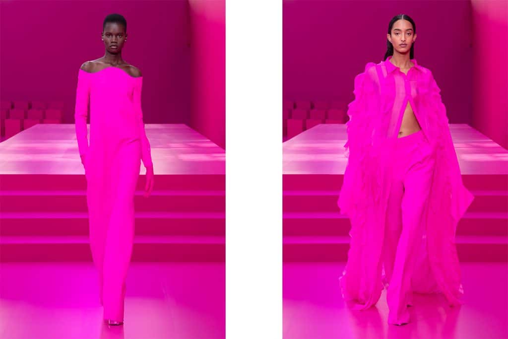 For Valentino Fall 2022, Pierpaolo Piccioli is pretty in pink - RUSSH
