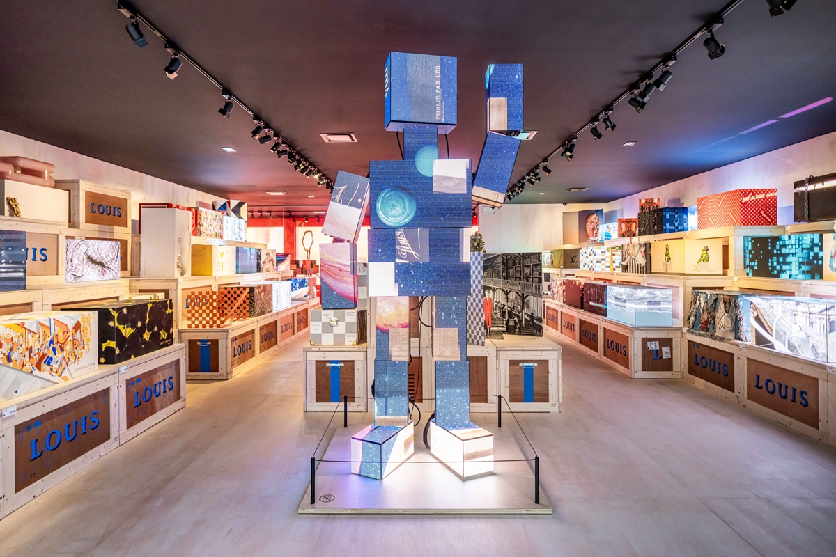 Inside Louis Vuitton's 200 Trunks, 200 Visionaries Exhibition in NYC