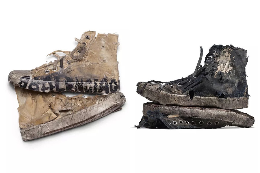 Balenciagas extremely worn sneakers help the rich cosplay the poor