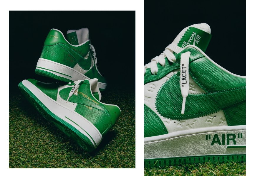 Louis Vuitton Nike Air Force 1 Virgil Abloh Green/White Sneaker