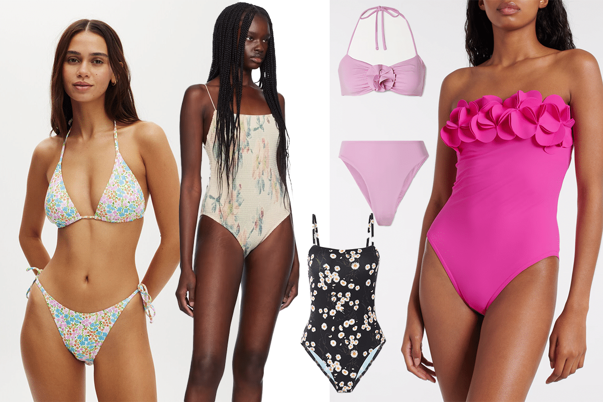 Floral swimwear styles