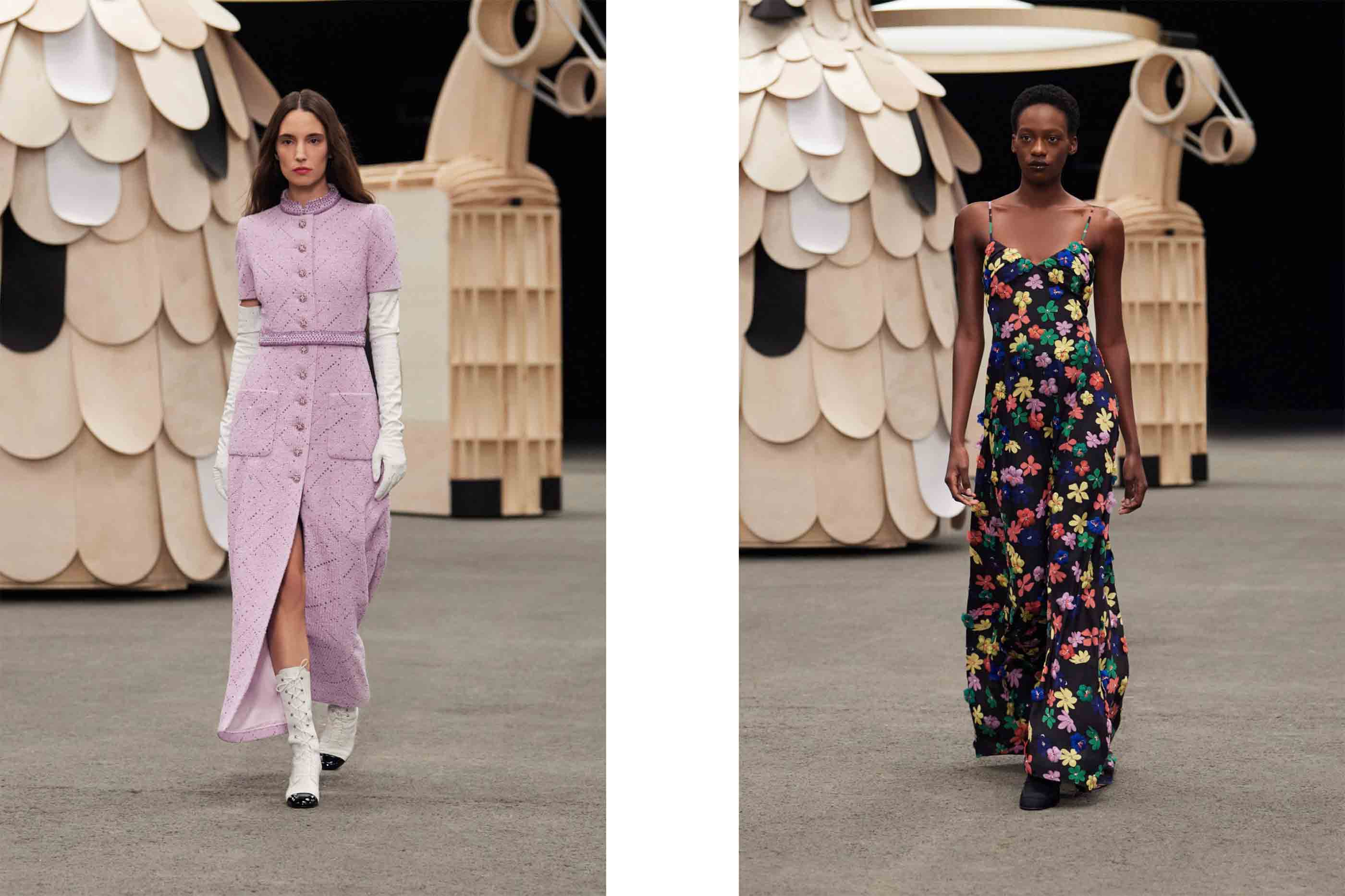 Party in the village square at Chanel Spring Summer 2023 Haute Couture