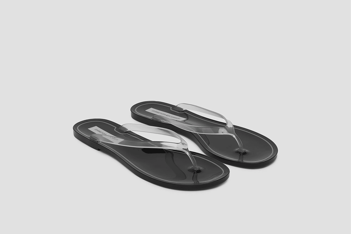 christopher esber clear flip flops