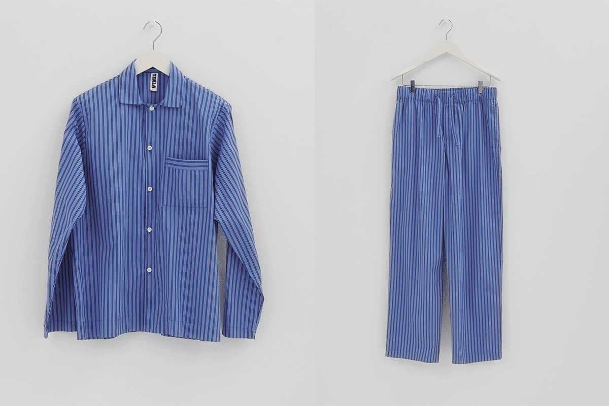 tekla cotton poplin pyjamas