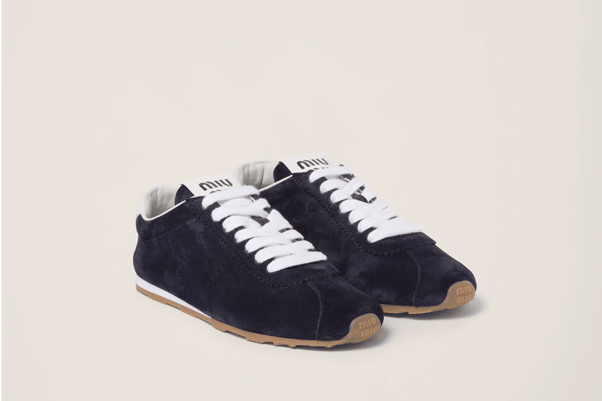 miu miu suede sneakers