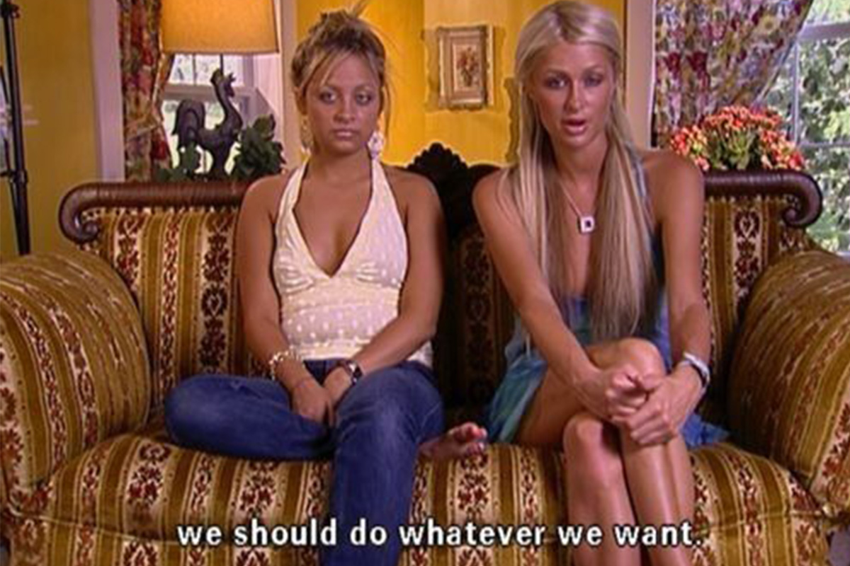 Nicole Richie and Paris Hilton