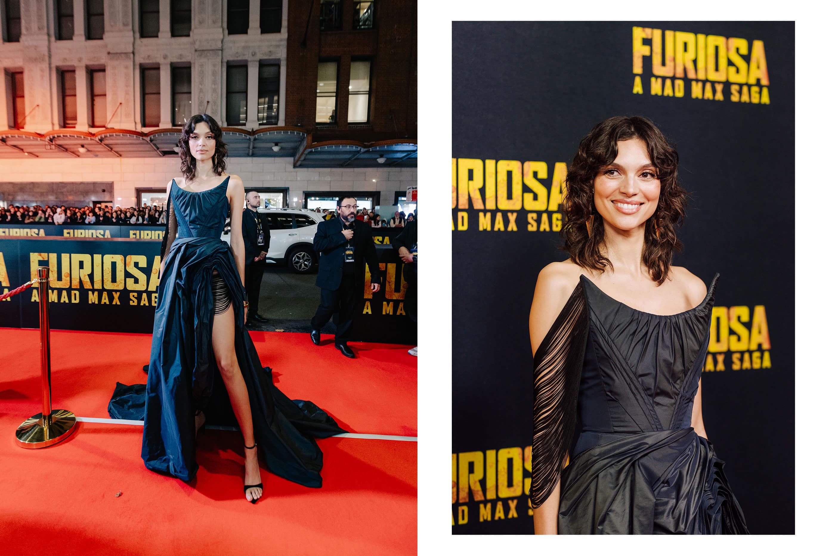 Charlee Fraser is auctioning her Mad Max premiere dress for charity