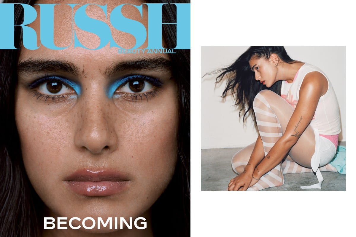 jill kortleve on the cover of russh beauty annual issue