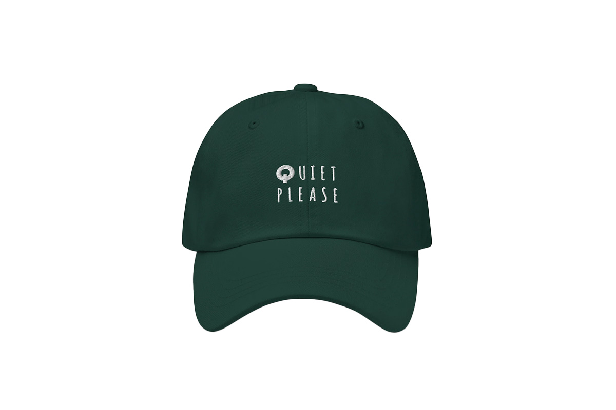 quiet please hat