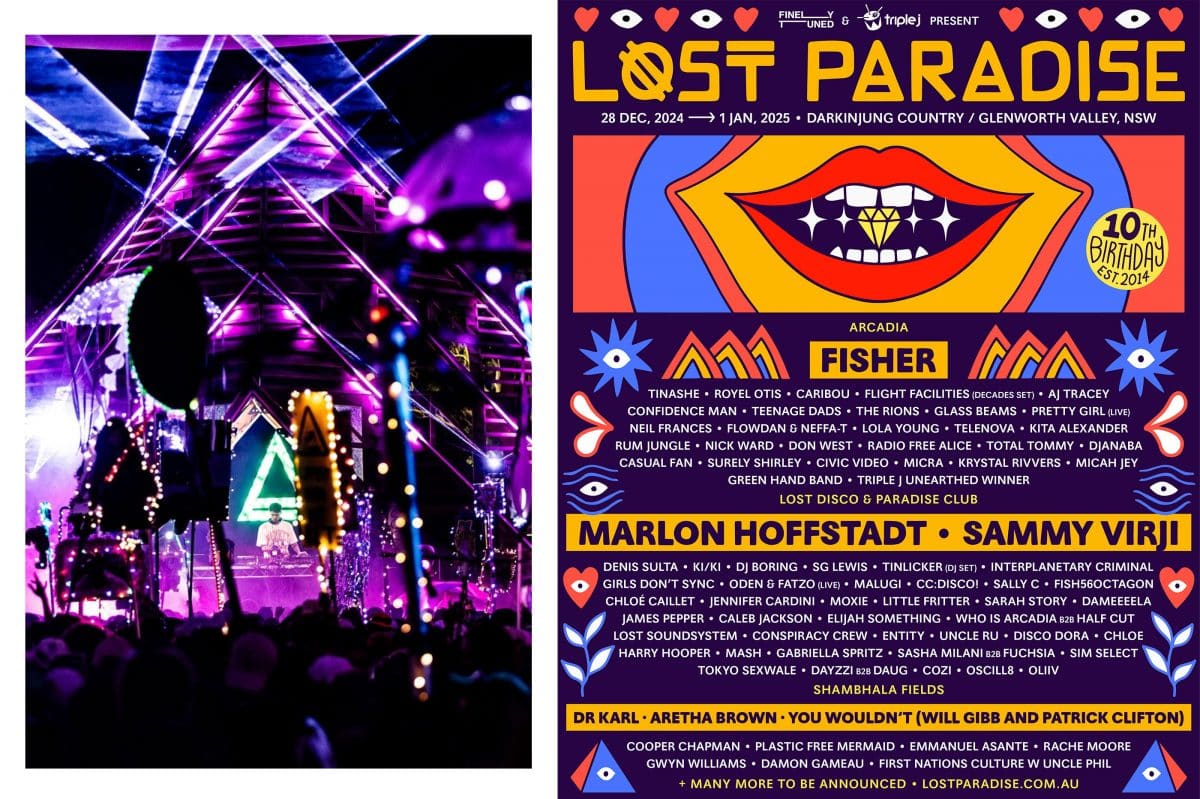 Sydney-siders, this year's Lost Paradise lineup has just dropped.