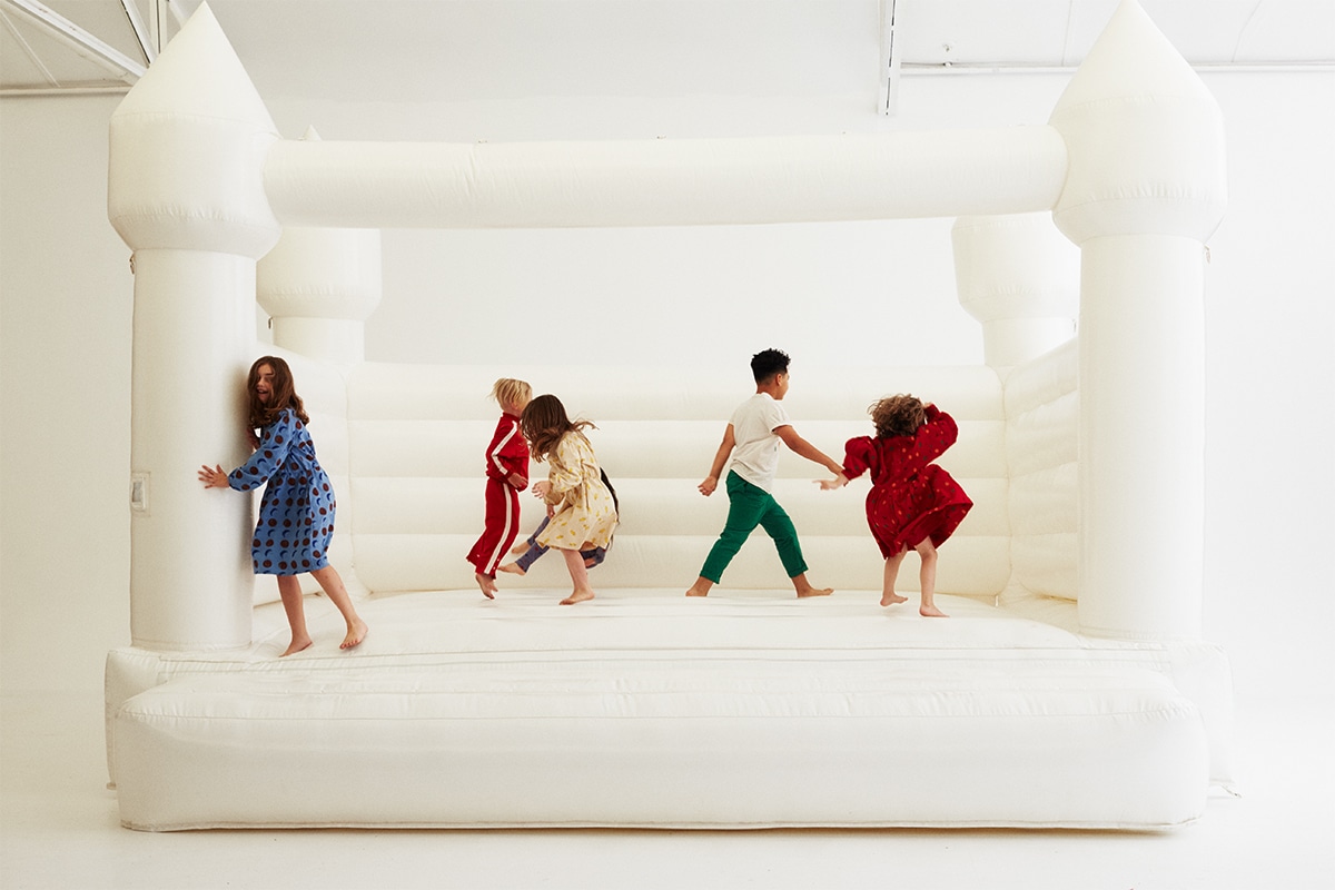 Kids on a jumping castle