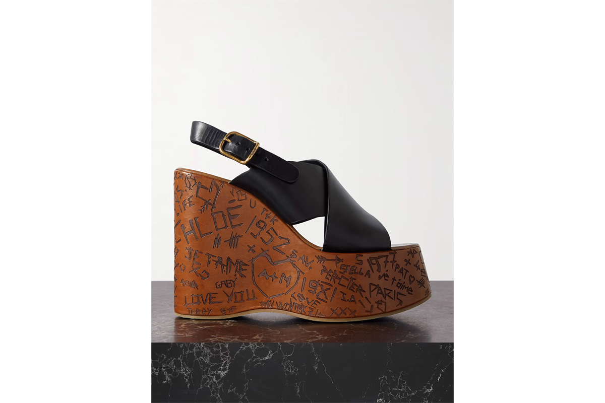 chloe platform wedges