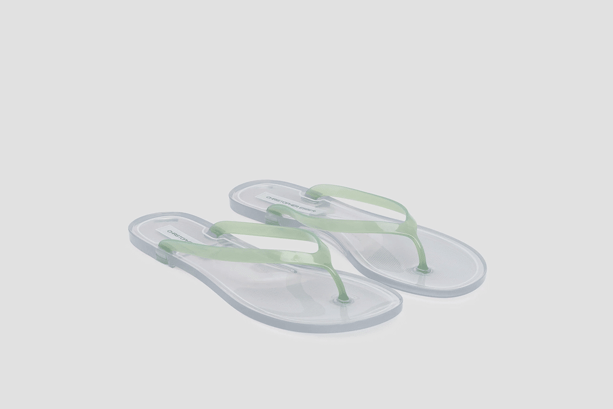 Christopher Esber Green Flip Flops