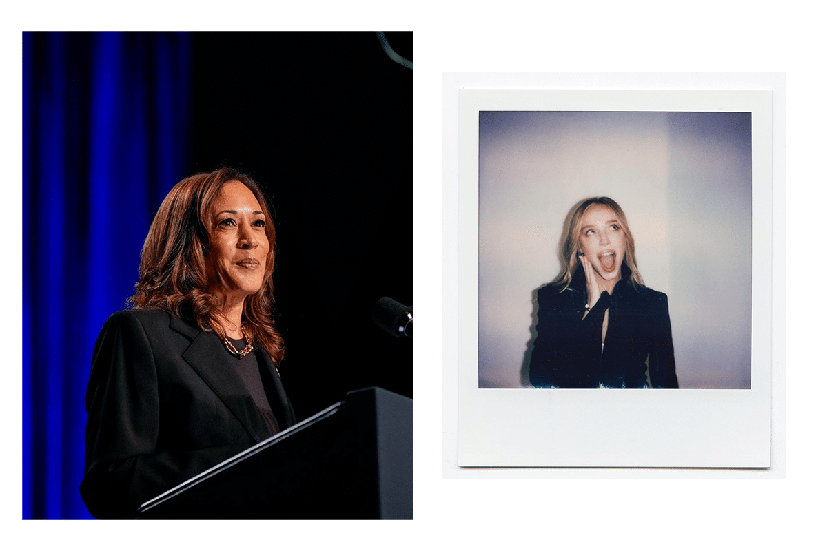 Kamala Harris and Alex Cooper