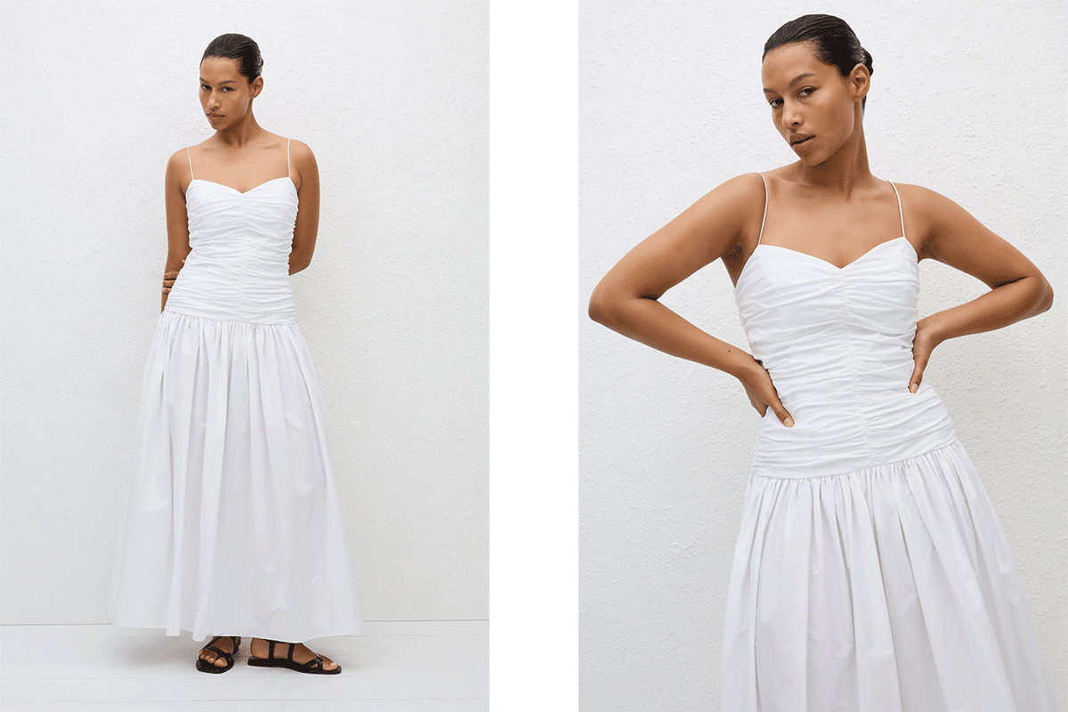 matteau drop waist dress