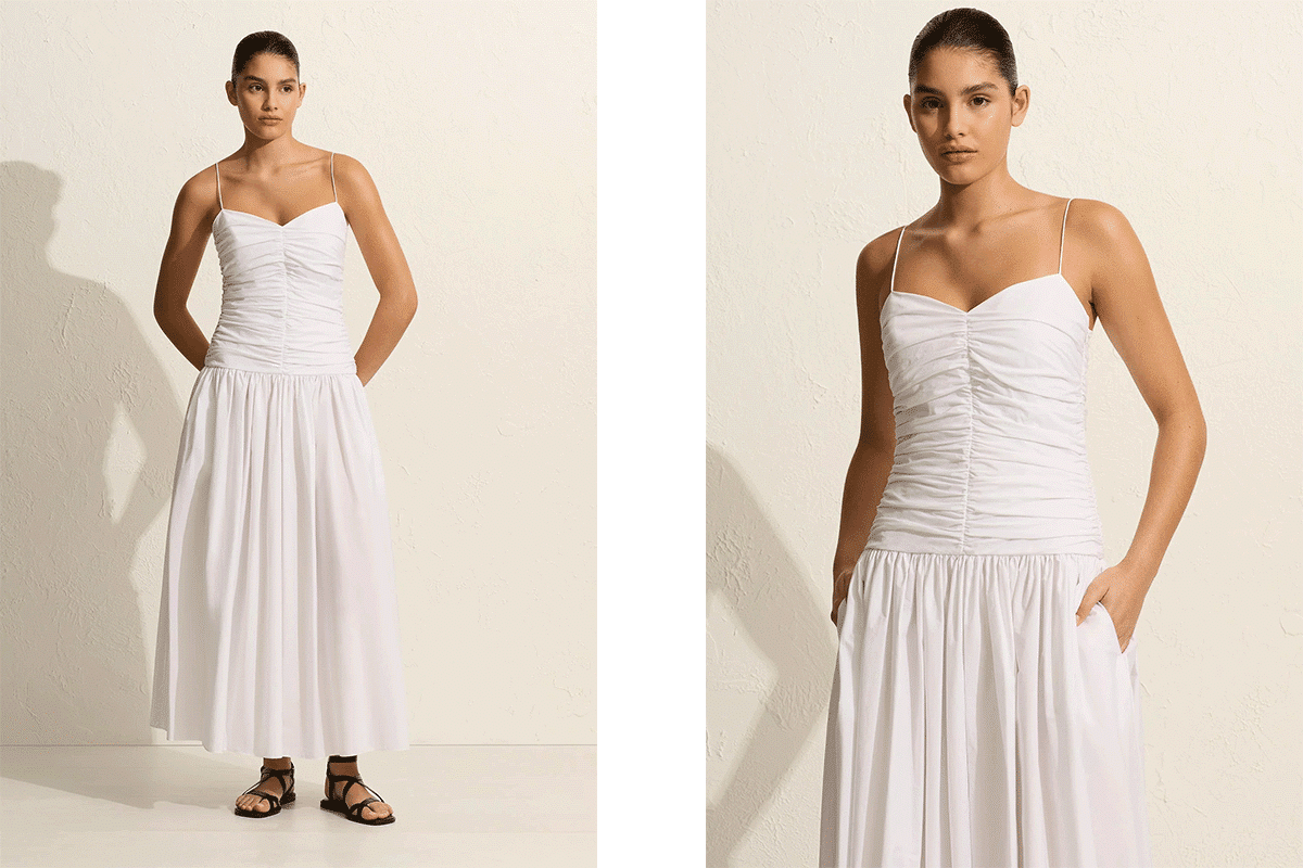 matteau drop waist dress