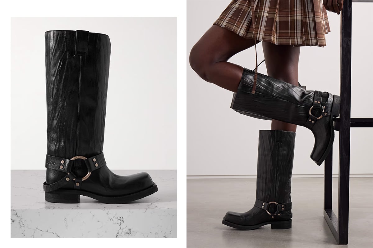 acne studios biker boots